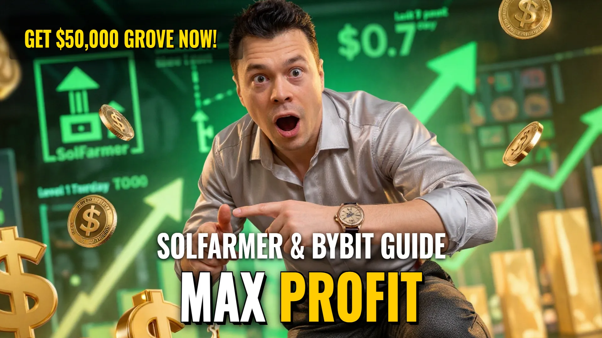 Earning Guide: SolFarmer Leveling & Bybit TokenSplash $GROVE