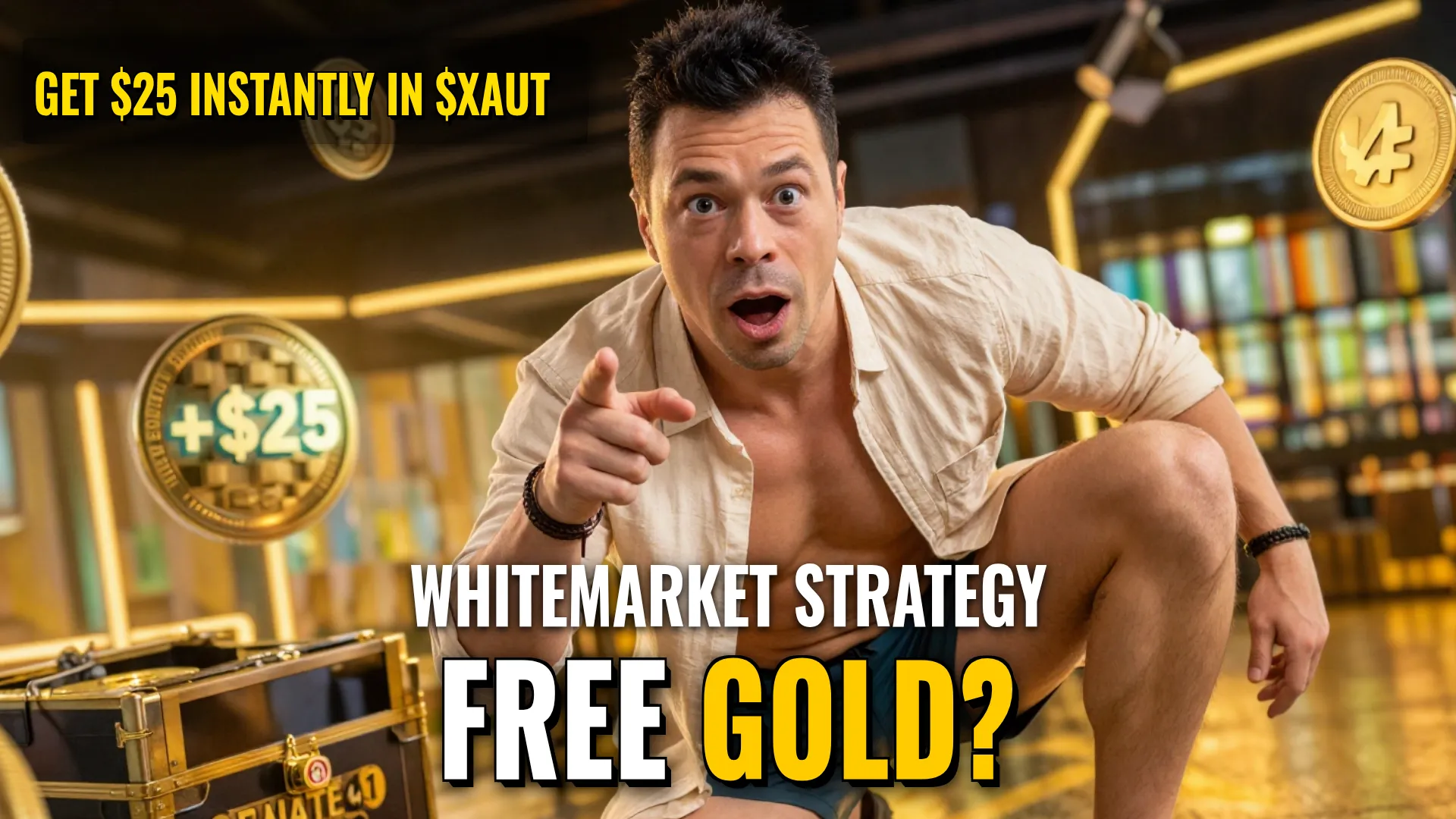 Earning Guide: WhiteMarket Cash Back - $XAUT Gold